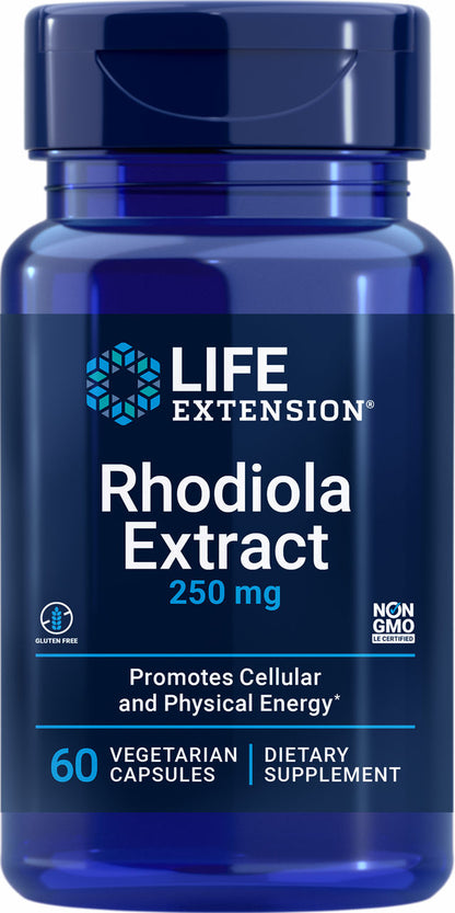 Rhodiola Extract 250 mg, 60 vegetarian capsules #889