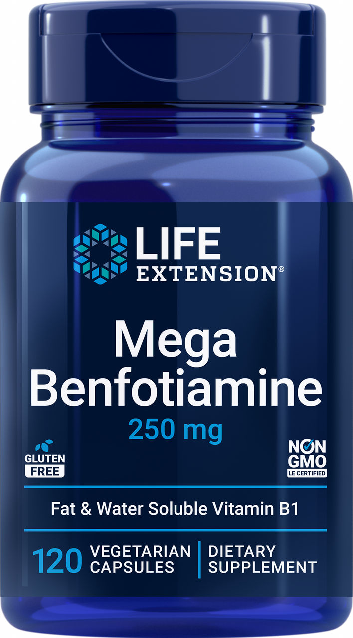 Mega Benfotiamine 250 mg, 120 vegetarian capsules #925