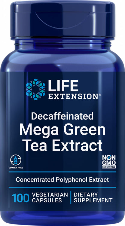 Mega Green Tea Extract Decaffeinated 100 vegetarian capsules #954
