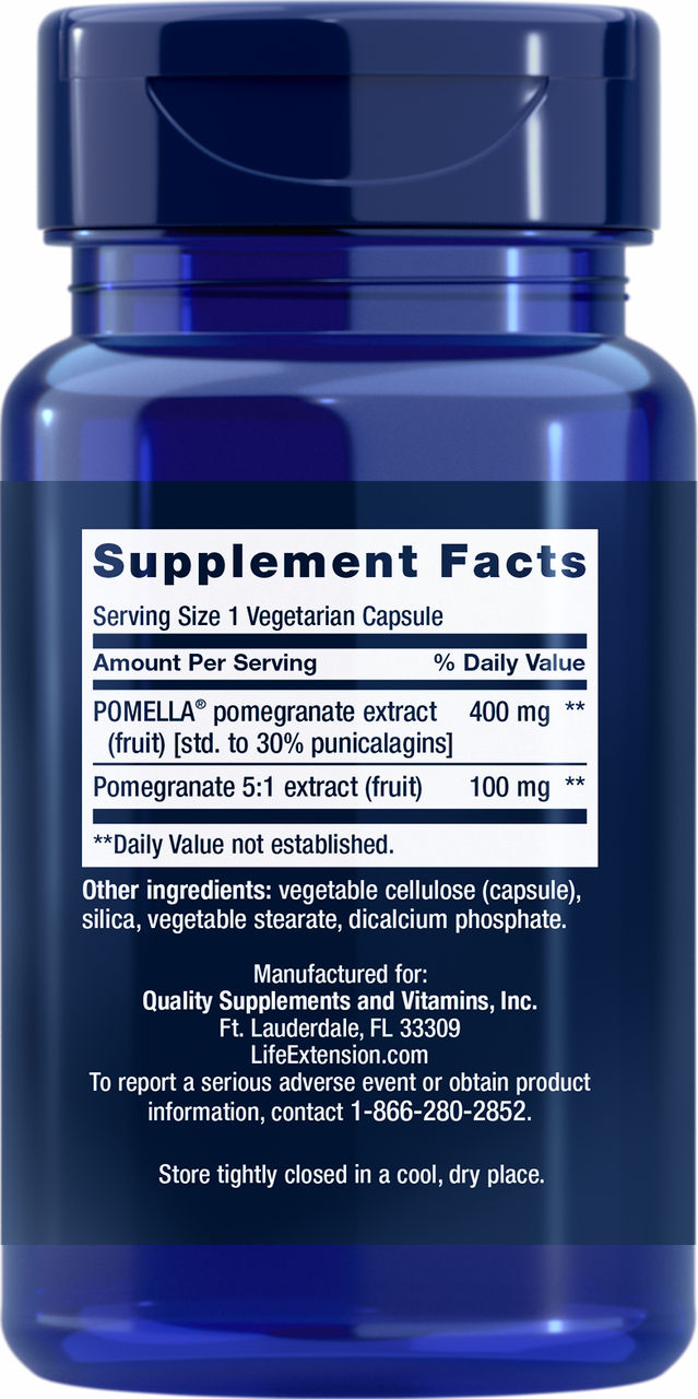 Pomegranate Fruit Extract 30 vegetarian capsules #956