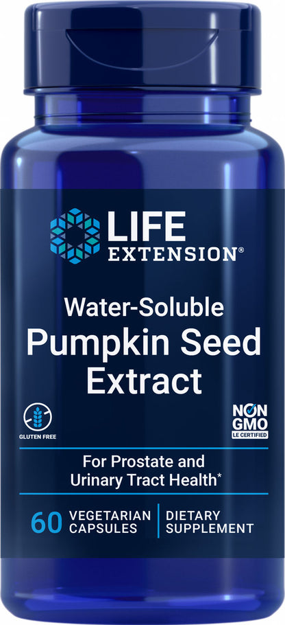 Water-Soluble Pumpkin Seed Extract 60 vegetarian capsules #1209