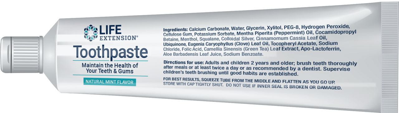 Life Extension Toothpaste (Mint) 4 oz #1278