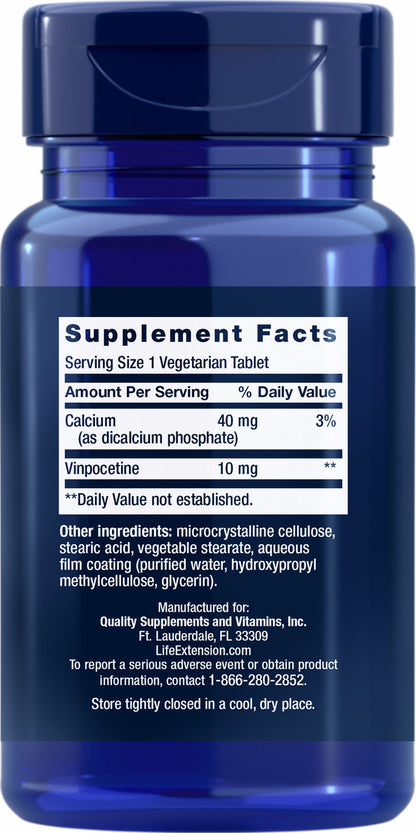 Vinpocetine 10 mg, 100 vegetarian tablets #1327