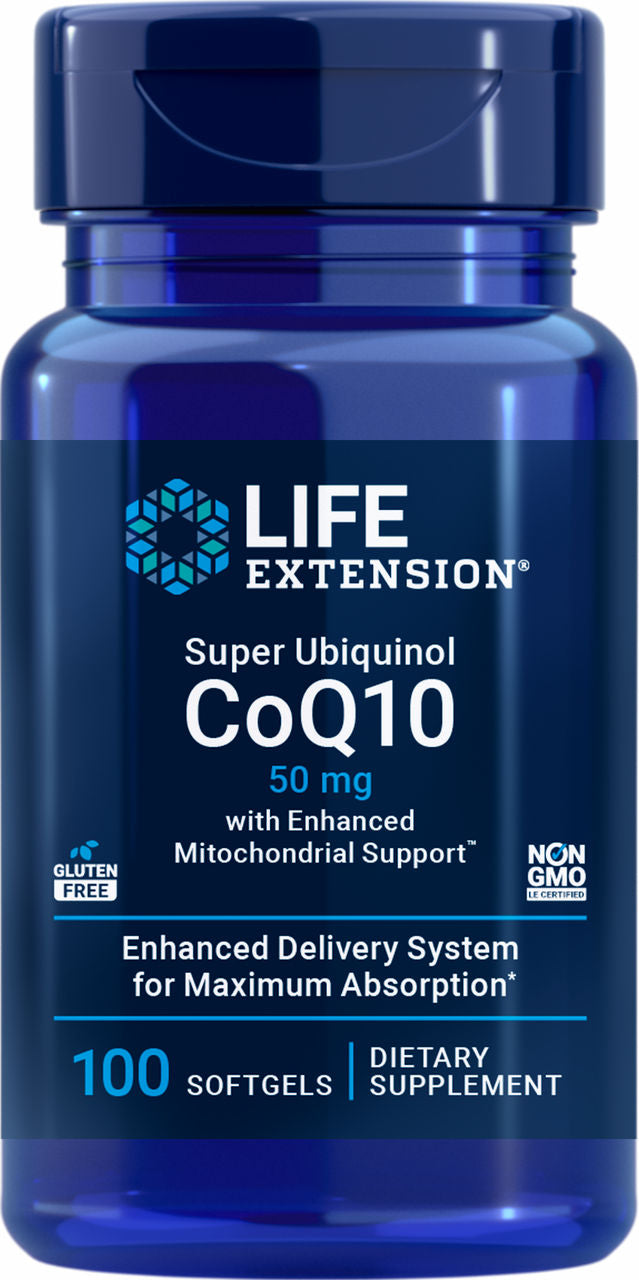 Super Ubiquinol CoQ10 with Enhanced Mitochondrial Support™ 50 mg, 100 softgels #1425