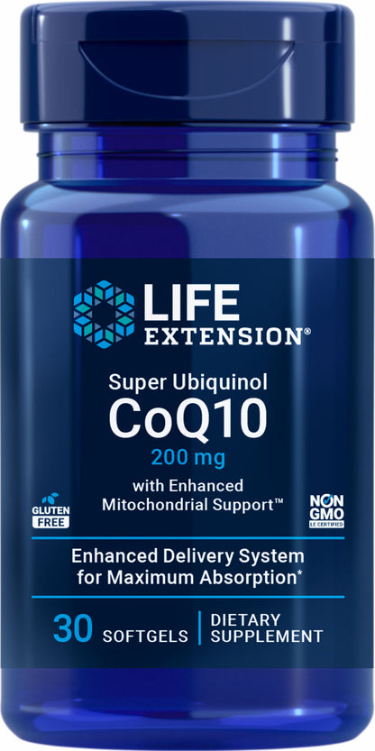 Super Ubiquinol CoQ10 with Enhanced Mitochondrial Support™ 200 mg, 30 softgels #1431