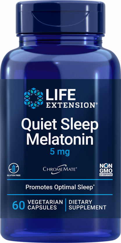 Quiet Sleep Melatonin 5 mg, 60 vegetarian capsules #1445