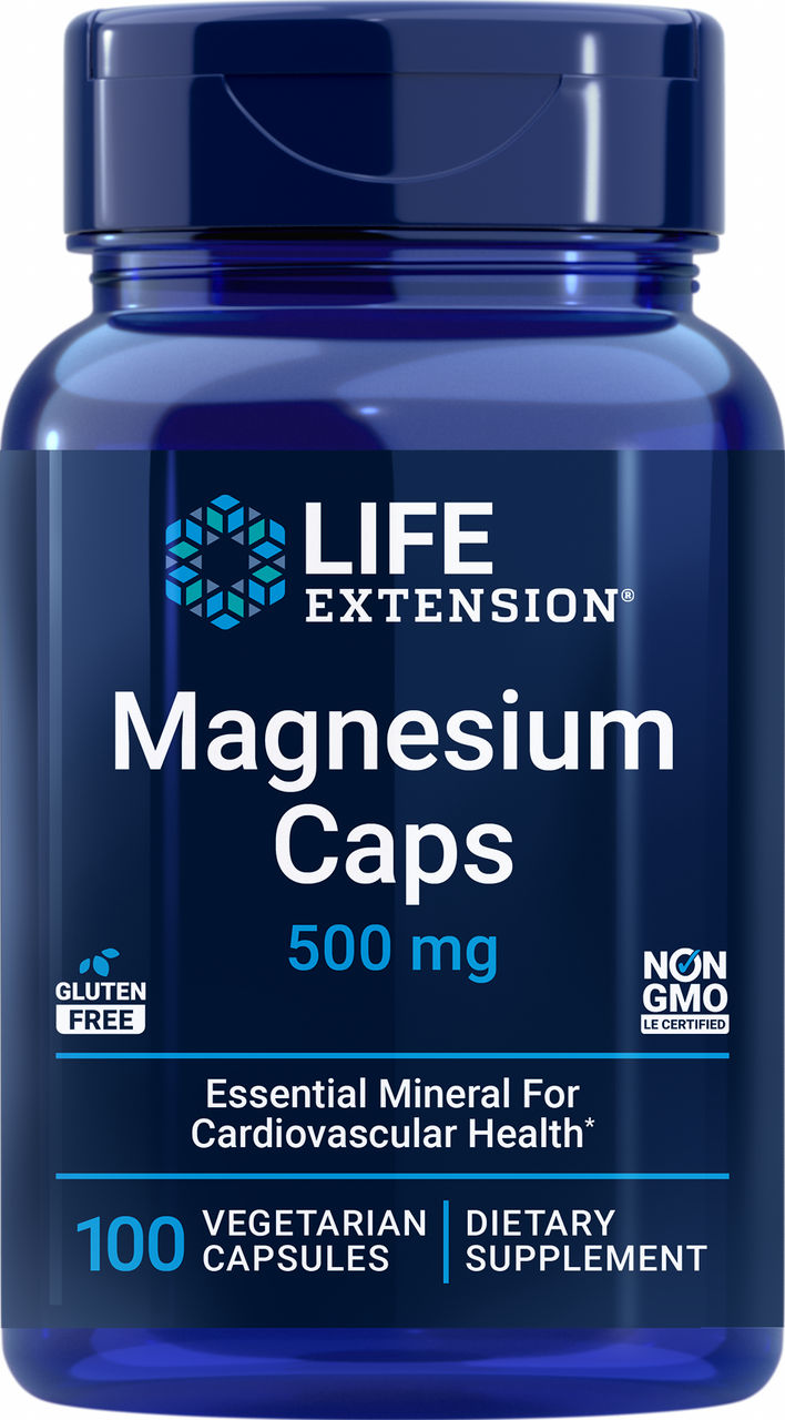 Magnesium Caps 500 mg, 100 vegetarian capsules #1459