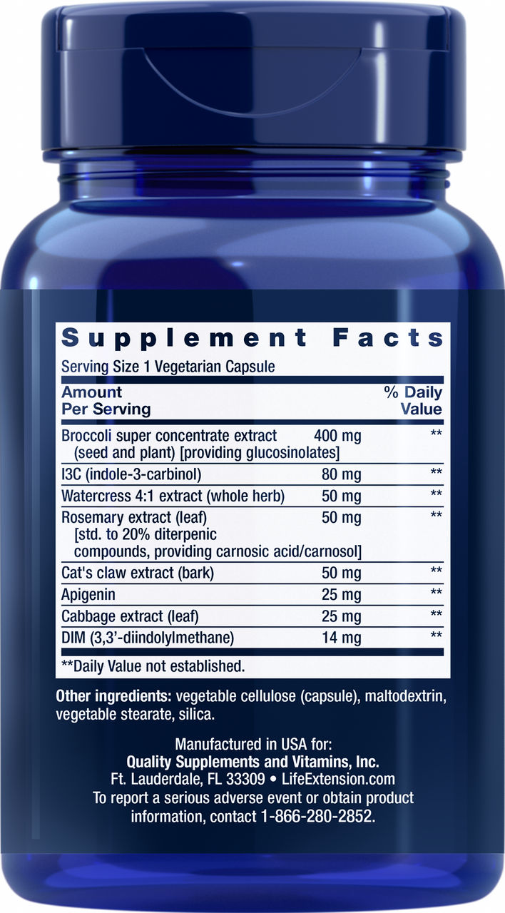 Triple Action Cruciferous Vegetable Extract 60 vegetarian capsules #1468