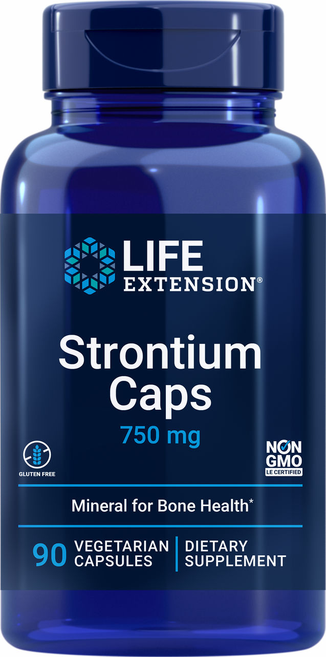 Strontium Caps 750 mg, 90 vegetarian capsules #1476