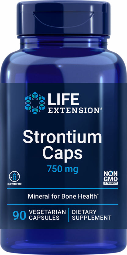 Strontium Caps 750 mg, 90 vegetarian capsules #1476