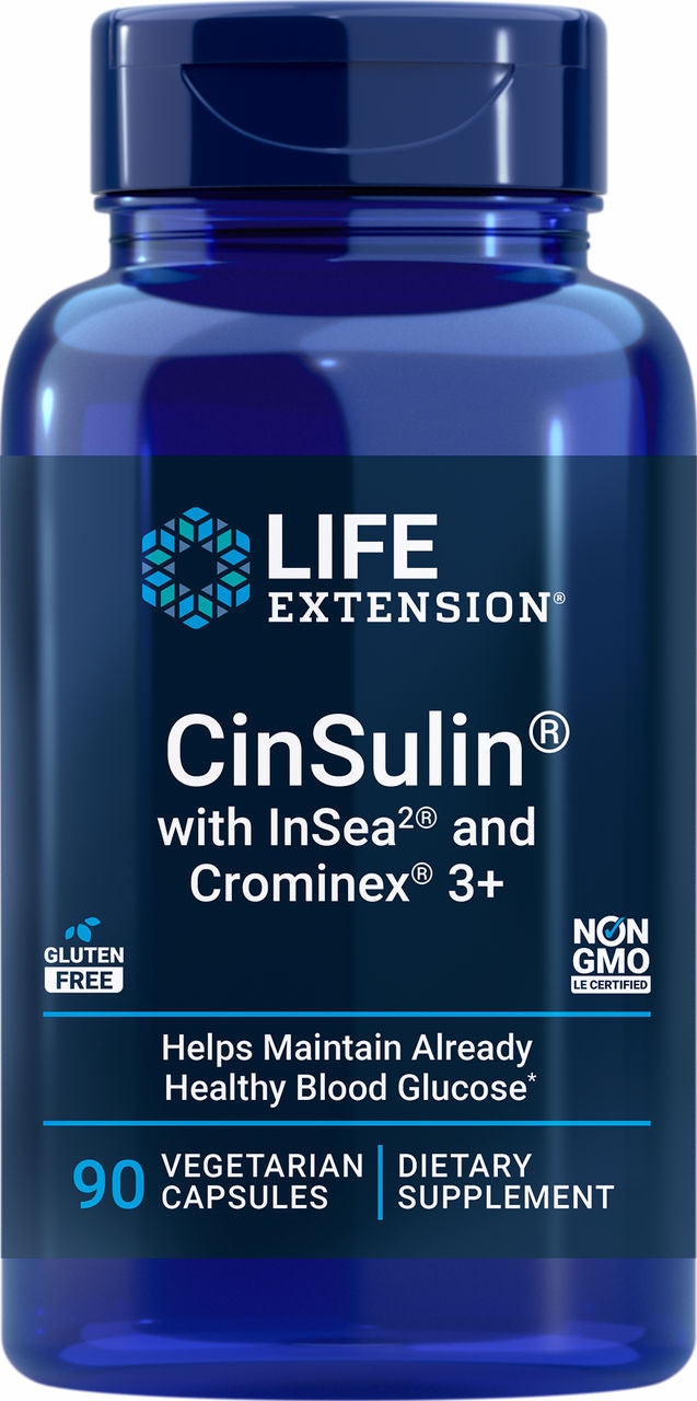 CinSulin® with InSea2® and Crominex® 3+ 90 vegetarian capsules #1503