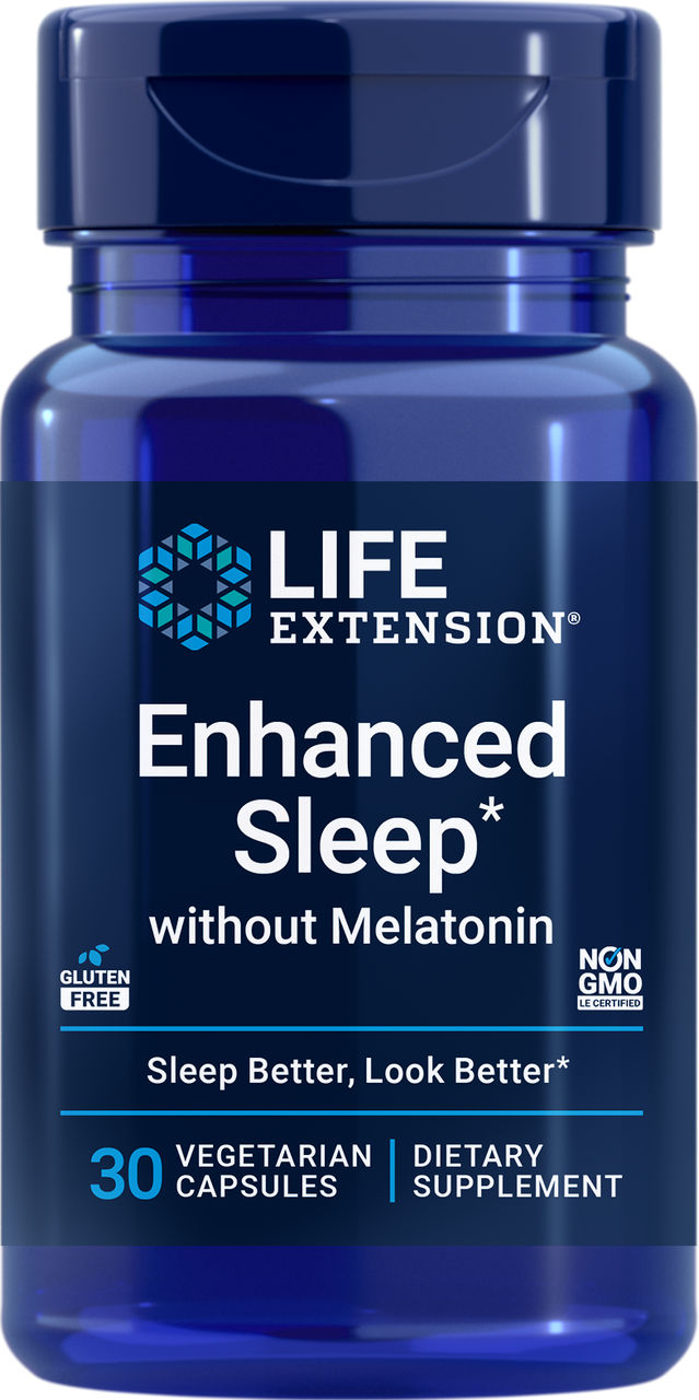 Enhanced Sleep without Melatonin 30 vegetarian capsules #1511