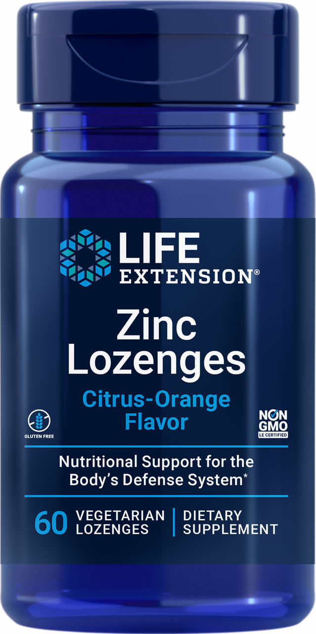 Zinc Lozenges (Citrus-Orange Flavor) Citrus-Orange Flavor 60 vegetarian lozenges #1561