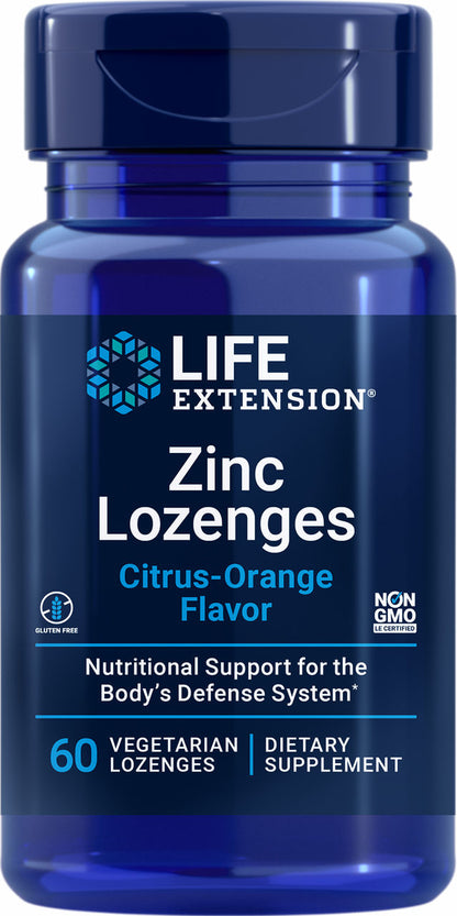 Zinc Lozenges (Citrus-Orange Flavor) Citrus-Orange Flavor 60 vegetarian lozenges #1561
