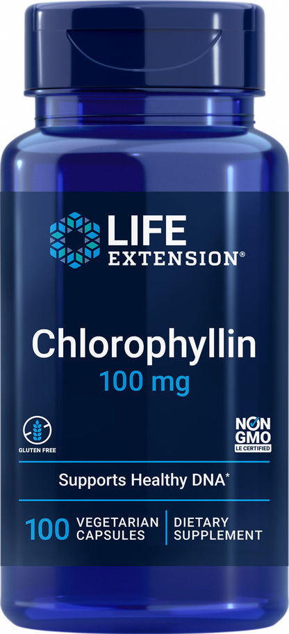 Chlorophyllin 100 mg, 100 vegetarian capsules #1571