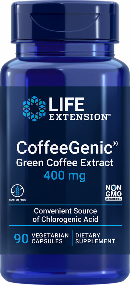 CoffeeGenic® Green Coffee Extract 400 mg, 90 vegetarian capsules #1620