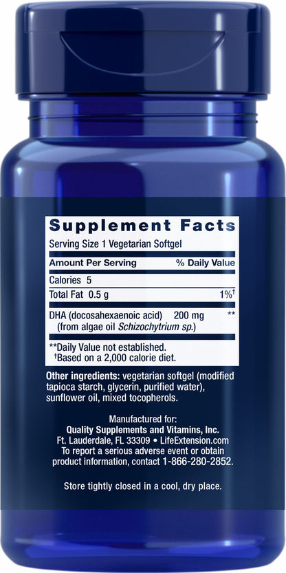 Vegetarian DHA 30 vegetarian softgels #1640