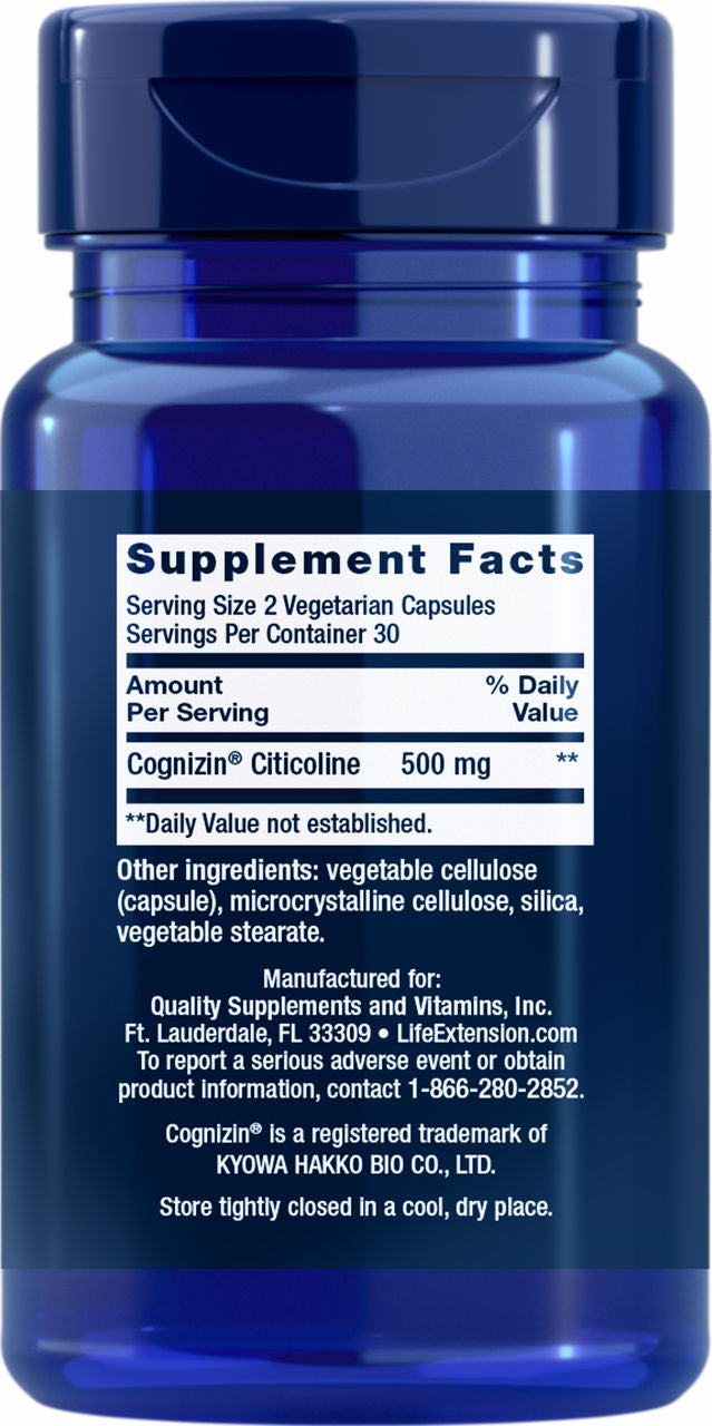 Citicoline (CDP-Choline) 60 vegetarian capsules #1659