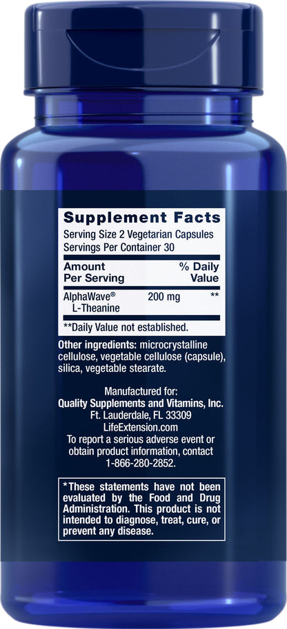 L Theanine 100 mg, 60 vegetarian capsules #1683