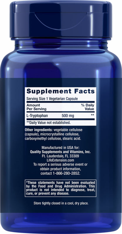 L Tryptophan 500 mg, 90 vegetarian capsules #1722