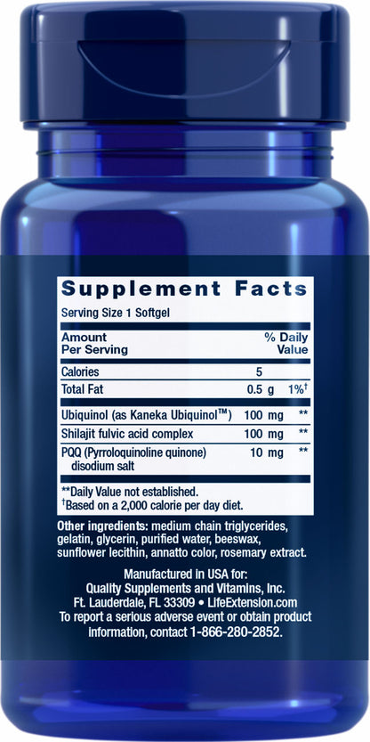 Super Ubiquinol CoQ10 with PQQ 100 mg, 30 softgels #1733