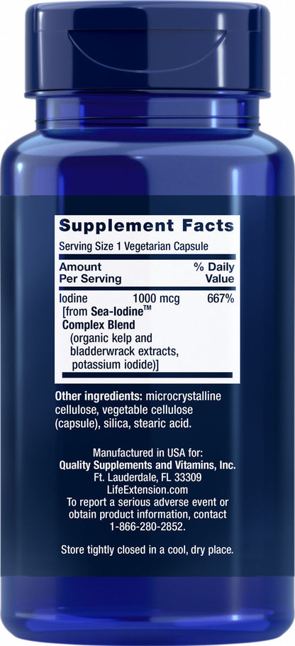 Sea Iodine™ 1000 mcg, 60 vegetarian capsules #1740