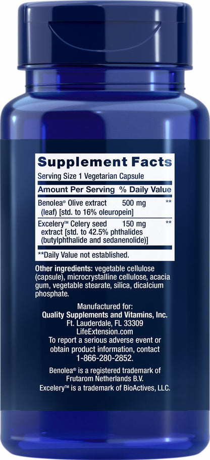 Advanced Olive Leaf Vascular Support 60 vegetarian capsules #1824
