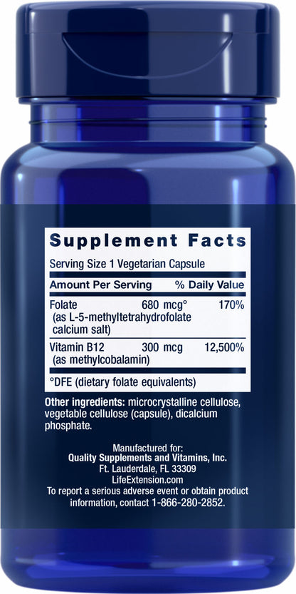 BioActive Folate & Vitamin B12 90 vegetarian capsules #1842