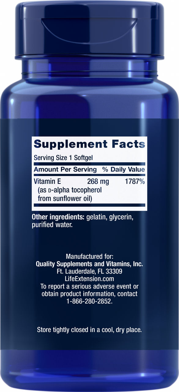 Super Vitamin E 268 mg (400 IU), 90 softgels #1863