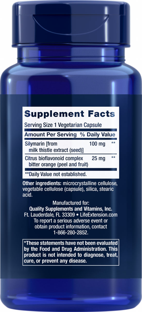 Silymarin 100 mg, 90 vegetarian capsules #1884