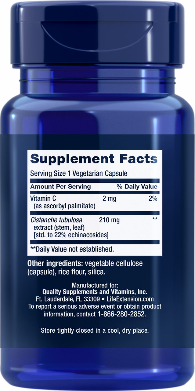 Standardized Cistanche 30 vegetarian capsules #1906