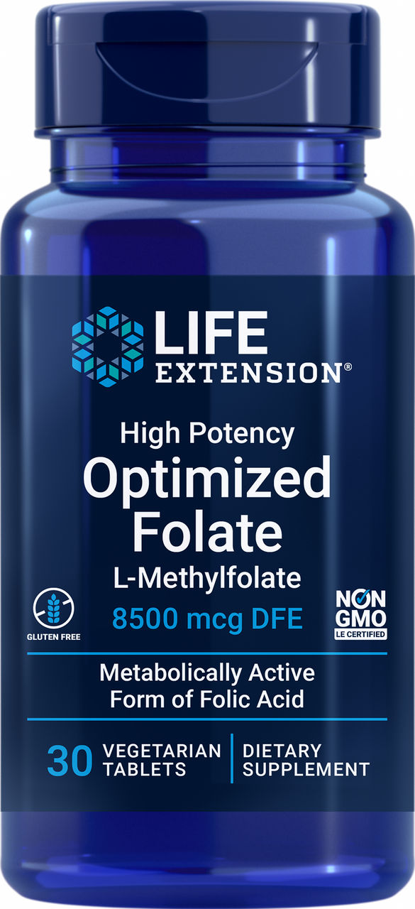 High Potency Optimized Folate 8500 mcg DFE, 30 vegetarian tablets #1913