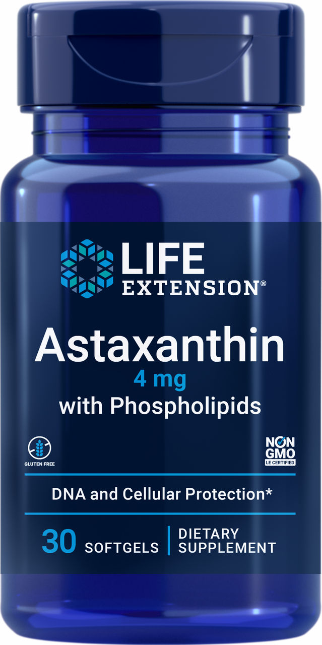 Astaxanthin with Phospholipids 4 mg, 30 softgels #1923