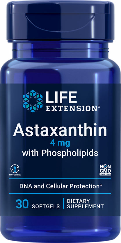 Astaxanthin with Phospholipids 4 mg, 30 softgels #1923