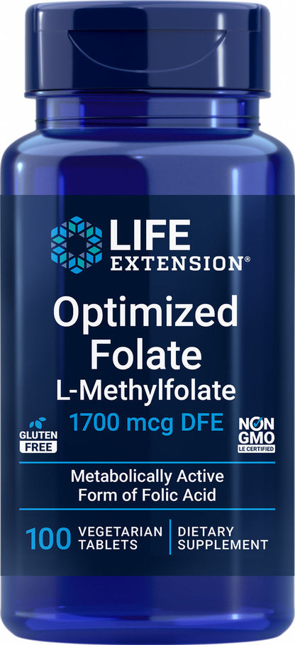 Optimized Folate 1700 mcg DFE, 100 vegetarian tablets #1939