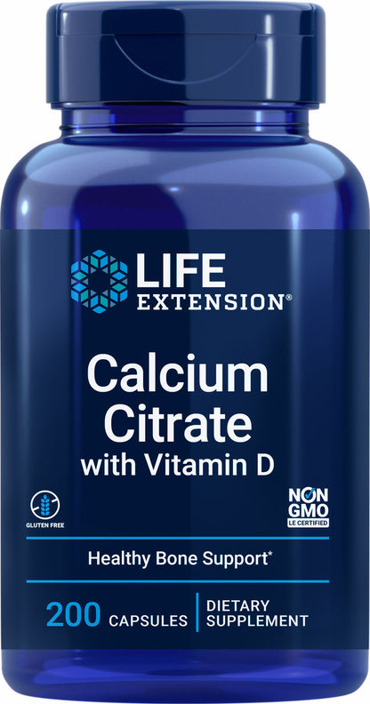 Calcium Citrate with Vitamin D 200 capsules #1963