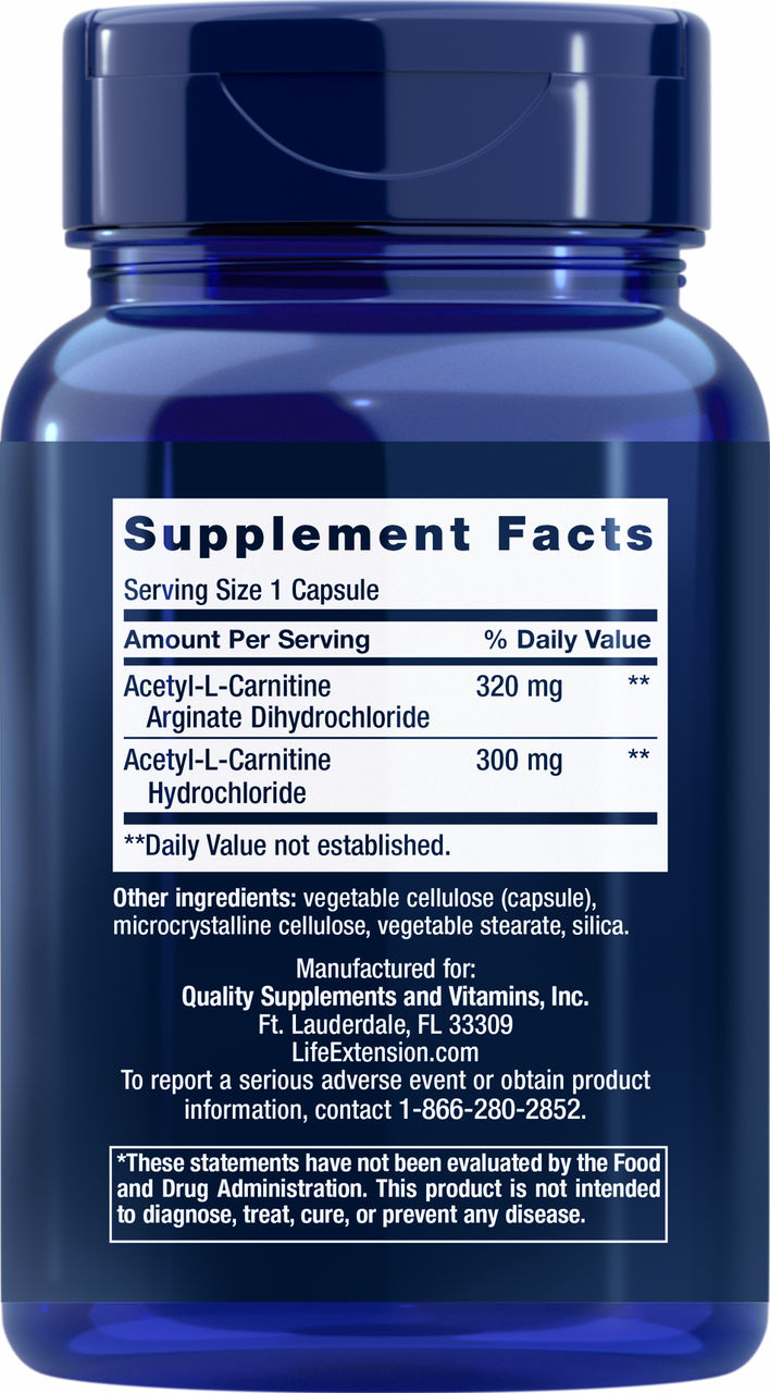 Acetyl L Carnitine Arginate 90 capsules #1974