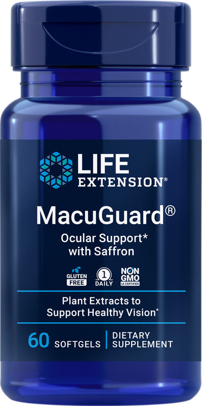 MacuGuard® Ocular Support with Saffron 60 softgels #1992