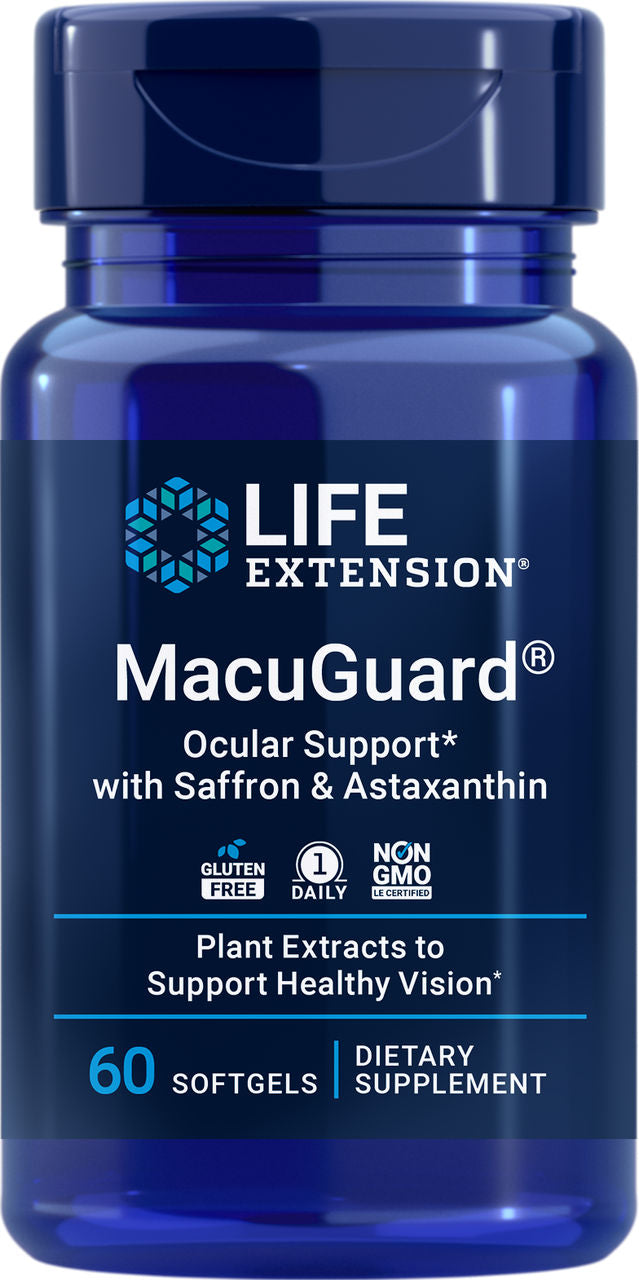 MacuGuard® Ocular Support with Saffron & Astaxanthin 60 softgels #1993