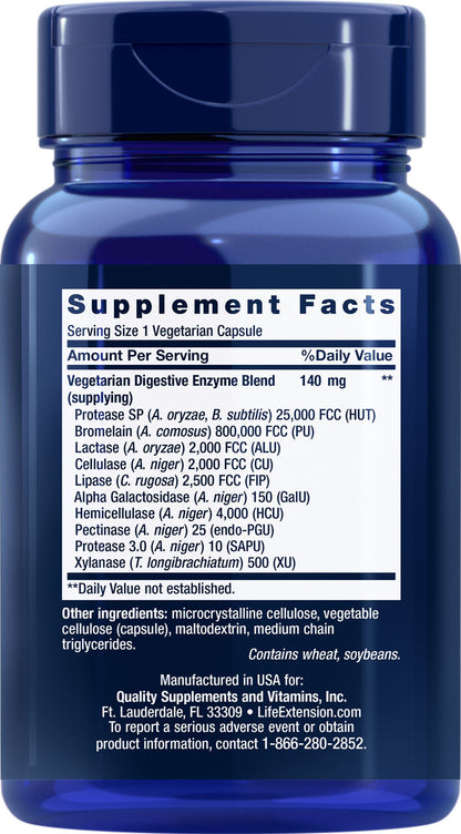 Enhanced Super Digestive Enzymes 60 vegetarian capsules #2021