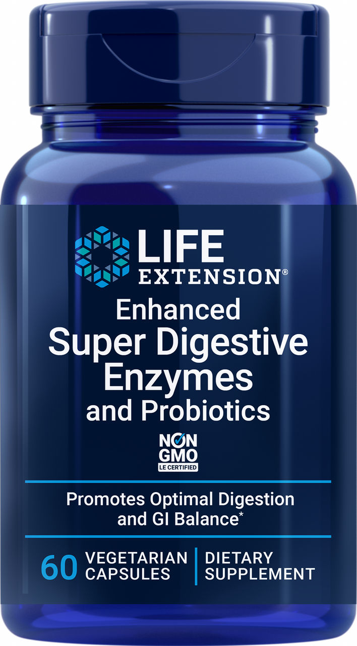 Enhanced Super Digestive Enzymes and Probiotics 60 vegetarian capsules #2022