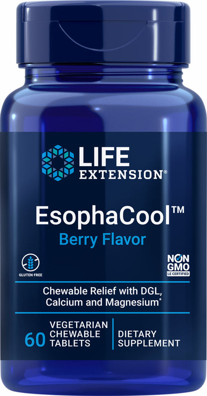 EsophaCool™ 60 vegetarian chewable tablets #2033