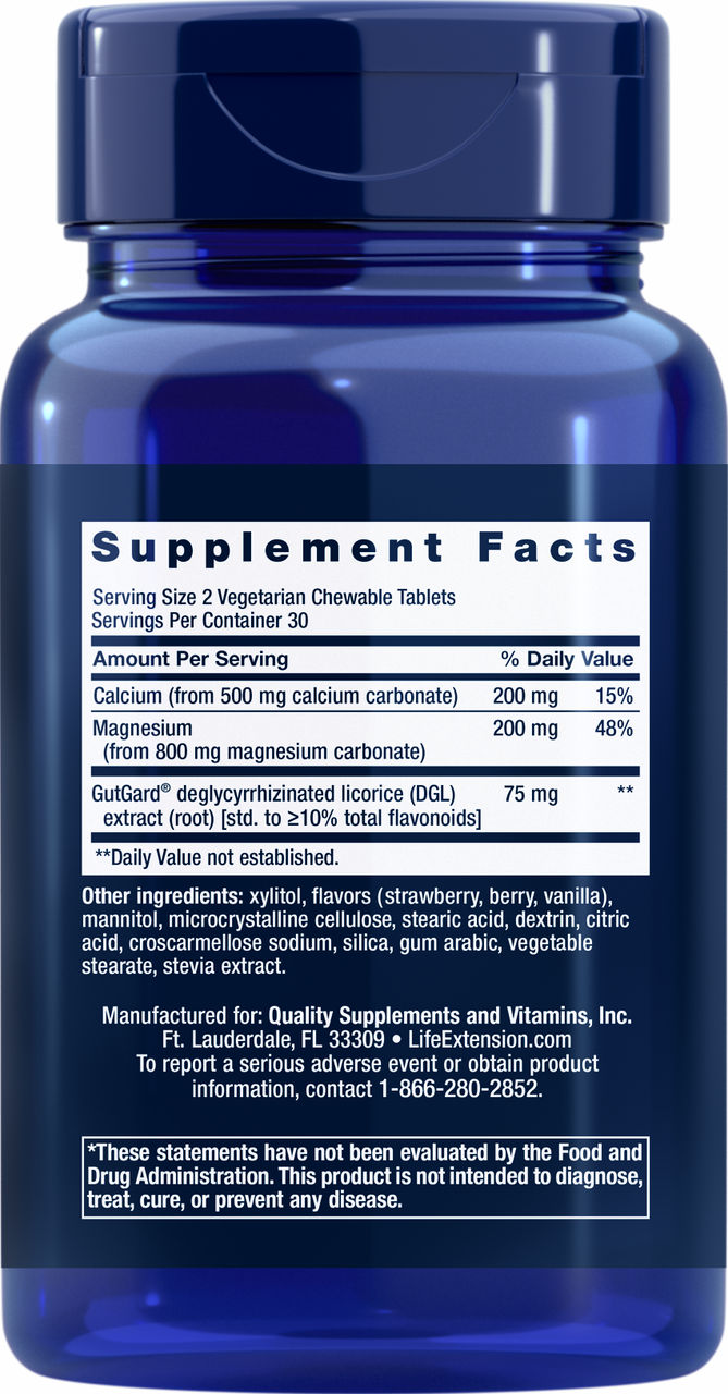 EsophaCool™ 60 vegetarian chewable tablets #2033