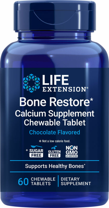Bone Restore Chewable Tablets (Chocolate) Sugar-Free 60 chewable tablets #2123