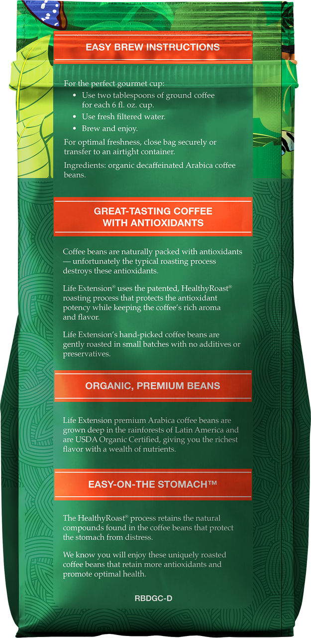 Rainforest Blend DECAF Ground Coffee 12 oz #2170