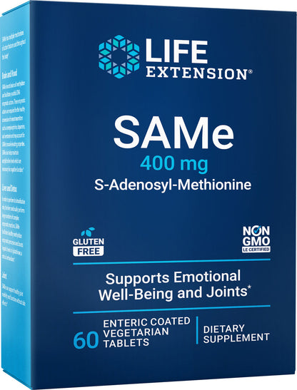 SAMe 400 mg, 60 enteric-coated vegetarian tablets #2174