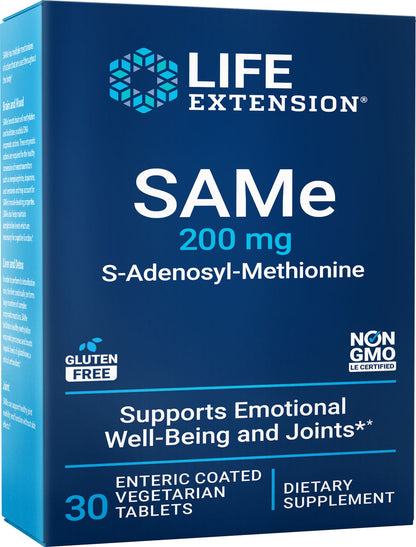 SAMe 200 mg, 30 enteric-coated vegetarian tablet #2175
