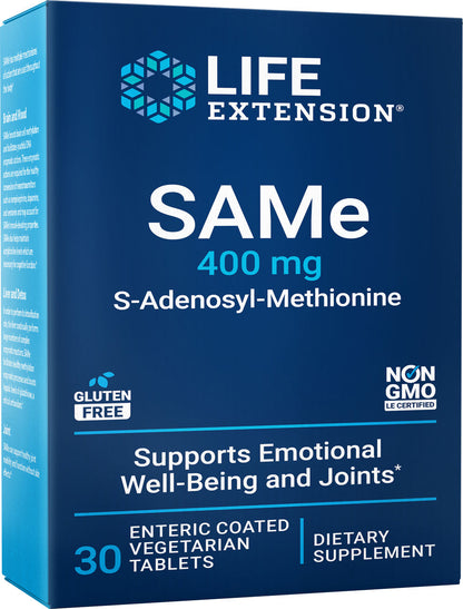 SAMe 400 mg, 30 enteric-coated vegetarian tablets #2176