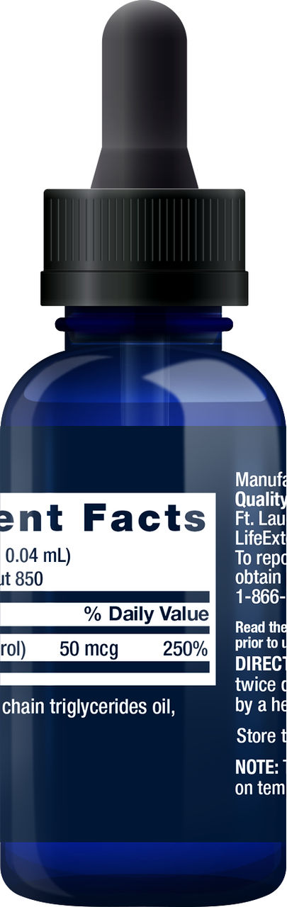 Liquid Vitamin D3 (Mint Flavor) 50 mcg (2000 IU) #2232