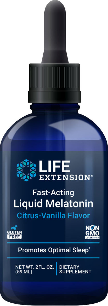 Fast Acting Liquid Melatonin (Citrus-Vanilla) 2 fl oz #2234
